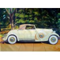 1934 Lincoln 523 Dietrich Roadster oil painting